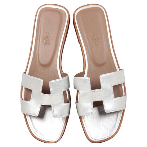 hermes oran silver|hermes oran sandals with heels.